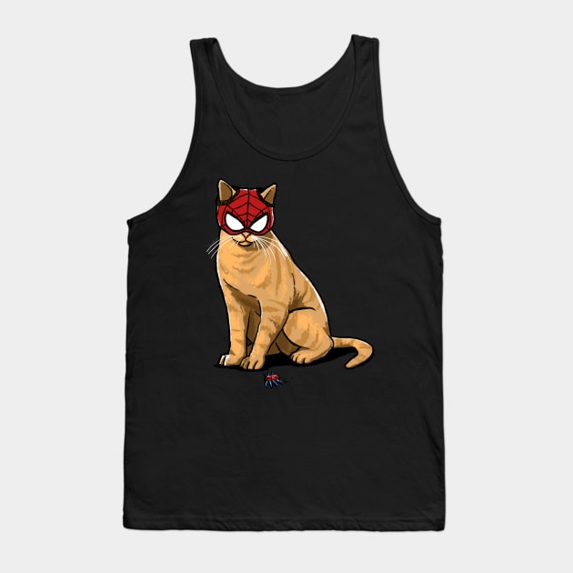 Spider-Cat Tank Top by belial90